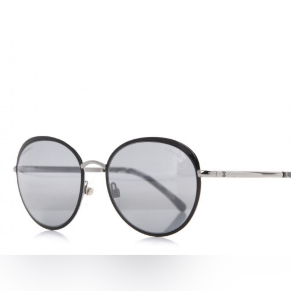 Chanel 4206 c.353/26 Unisex Round black & Silver